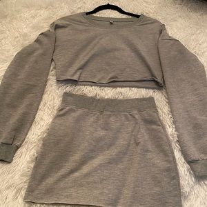 Two piece sweat suit